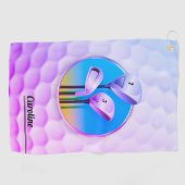 Girl Golf Player | Cool Sport Gift Golfhanddoek (Horizontaal)