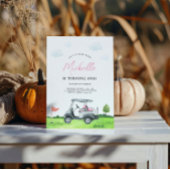 Girl Golf Verjaardag Uitnodiging