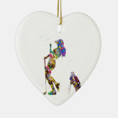 Girl golfer keramisch ornament (Rechts)