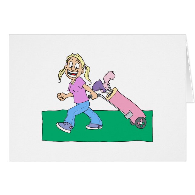 Girl Golfers (Voorkant Horizontaal)