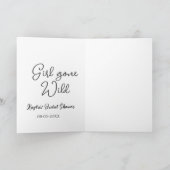 Girl gone wild bridal shower name date simple mini kaart (Binnen)