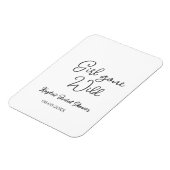 Girl gone wild bridal shower name date simple mini magneet (Linkerzijde)