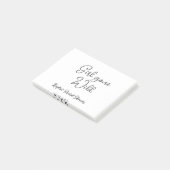 Girl gone wild bridal shower name date simple mini post-it® notes (Schuin)