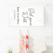 Girl gone wild bridal shower name date simple mini spandoek (Insitu)