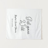 Girl gone wild bridal shower name date simple mini wandkleed (Voorkant (horizontaal))