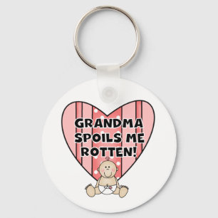 Girl Grandma Spoils me Sleutelhanger