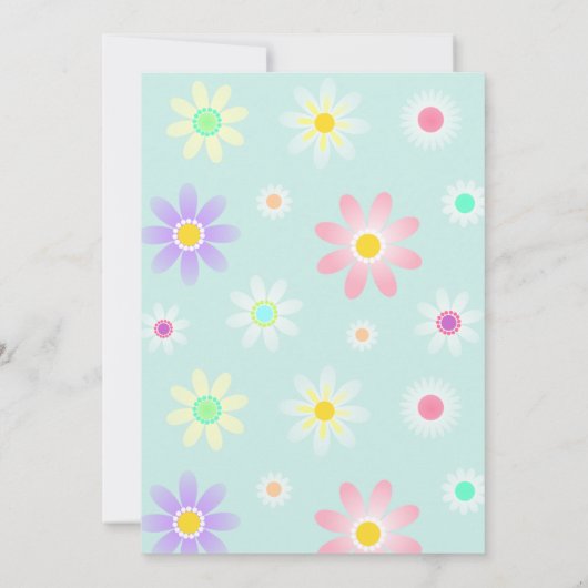 Girl Groovy One Retro Birthday Kaart (Achterkant)