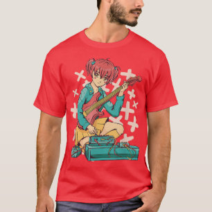 Girl Guitar Anime manga Chibi Kawaii otaku 959 T-shirt