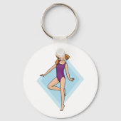 Girl Gymnast Sleutelhanger (Voorkant)