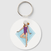 Girl Gymnast Sleutelhanger (Achterkant)