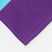 Girl Gymnastics Handstand Paars Aqua Personalized Fleece Deken (Hoek)