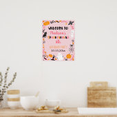 Girl Halloween Spooktacular Birthday Welkom Poster (Keuken)