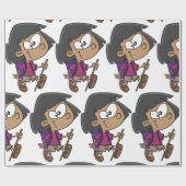 Girl Hiking Cadeaupapier (Vlak)