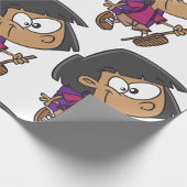 Girl Hiking Cadeaupapier