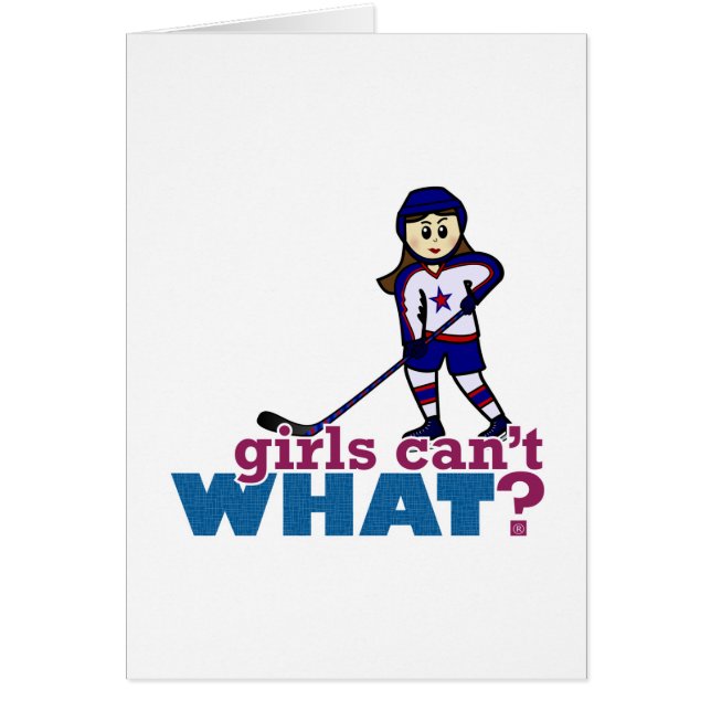 Girl Hockey Player (Voorkant)