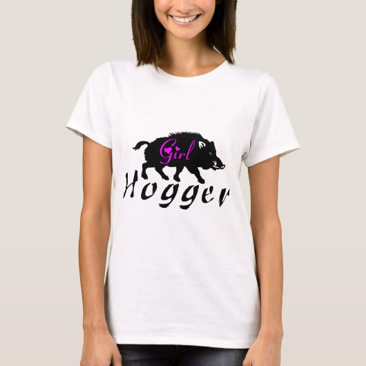 GIRL HOG HUNTING T-SHIRT (Voorkant)