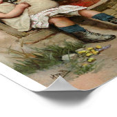 Girl Holding Cute Puppy  Poster (Hoek)