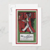 Girl Holding Doll en Candlestick Briefkaart (Voorkant / Achterkant)