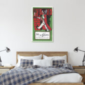 Girl Holding Doll en Candlestick Canvas Afdruk (Insitu (Slaapkamer))