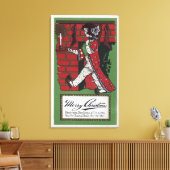 Girl Holding Doll en Candlestick Canvas Afdruk (Insitu (Woonkamer))