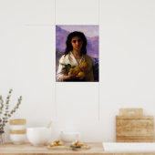Girl Holding Lemons W.A. Bouguereau Canvas Poster (Keuken)