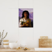 Girl Holding Lemons W.A. Bouguereau Canvas Poster (Keuken)