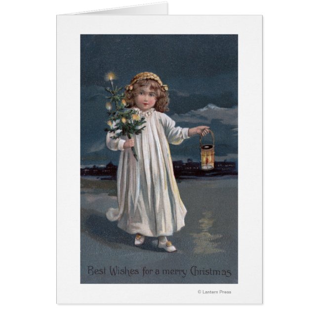 Girl Holding Tree en Lantern (Voorkant)