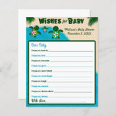 Girl Honu Zee Turtle wil Baby shower roze (Voorkant / Achterkant)