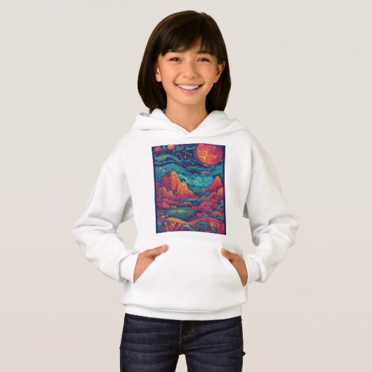 Girl Hoodie Uniek Ontwerp (Voorkant volledig)