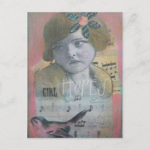 Girl Hopes Briefkaart