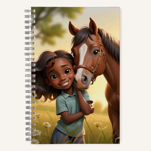 Girl & Horse Notitieboek (Voorkant)