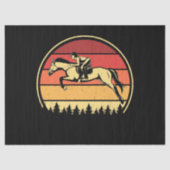 Girl Horse Riding Tissuepapier (Voorkant)