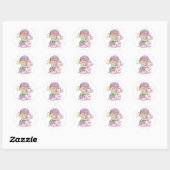 Girl Hugging Beer Tshirts en Gifts Ronde Sticker (Vel)