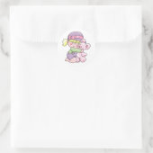Girl Hugging Beer Tshirts en Gifts Ronde Sticker (Tas)