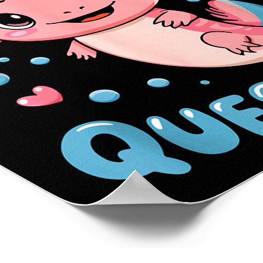 Girl I Axolotl Questions Funny Cute Graphic Tees Poster (Hoek)