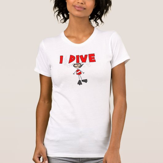 Girl I Dive T-shirts en cadeautjes (Voorkant)