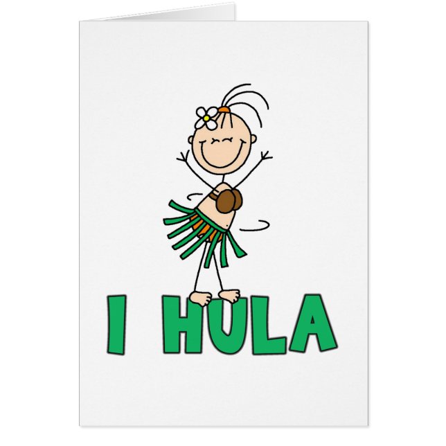 Girl I Hula Card (Voorkant)