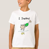 Girl I Swim T-shirts en cadeautjes (Voorkant)