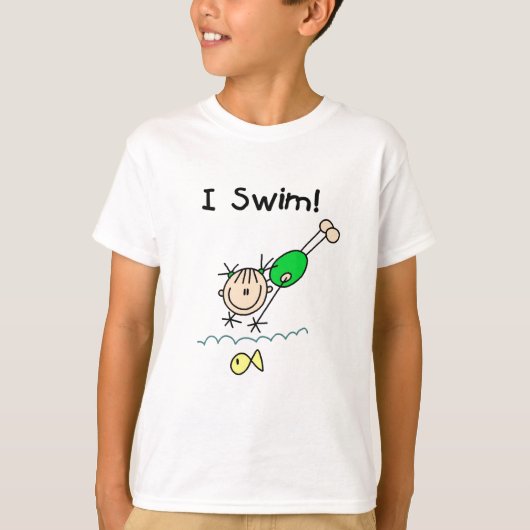 Girl I Swim T-shirts en cadeautjes (Voorkant)