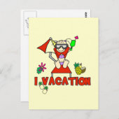 Girl I Vacation T-shirts en cadeautjes Briefkaart (Voorkant / Achterkant)