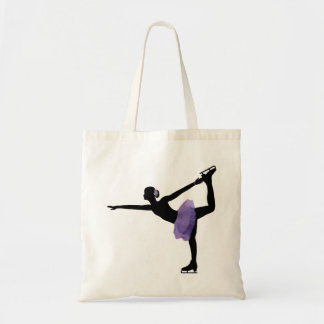 Girl Ice Skater Tote Bag