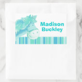 Girl id full name aqua pony horse sticker (Tas)