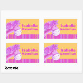 Girl id full name roze yellow pony horse sticker (Vel)
