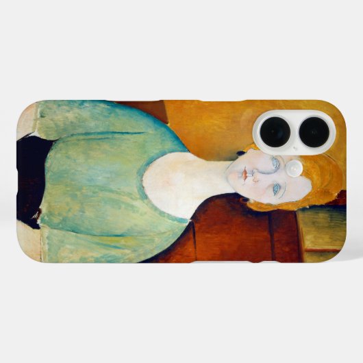 Girl in a Green Blouse, Modigliani Case-Mate iPhone Case (Achterkant (horizontaal))