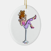 Girl in a Martini Glass Ornament - Lil Red (Rechts)