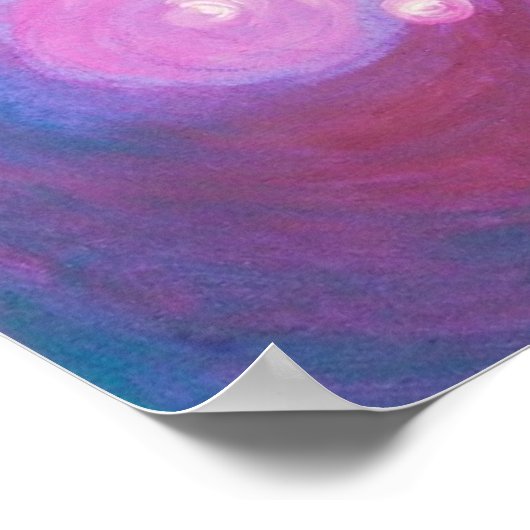 Girl in Bubblebath with Candles and Roses Poster (Hoek)