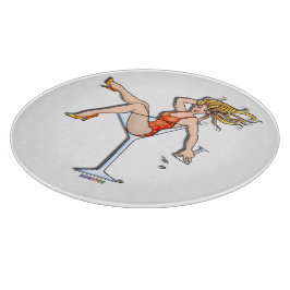Girl in Martini Glass Cutting Boards Snijplank