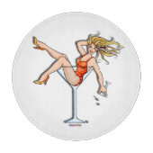 Girl in Martini Glass Cutting Boards Snijplank (Voorkant)