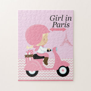 Girl in Paris Puzzle Legpuzzel