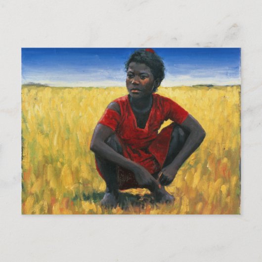 Girl in Red 1992 Briefkaart (Voorkant)